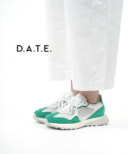 【ラスト1点50%OFFクーポン】デイト D.A.T.E. 日本限定モデル スニーカー 靴 ヴェッタ アルジェーニョ VETTA ARGEGNO WHITE GREEN・31WVTARWGJ-3362301(レディース)