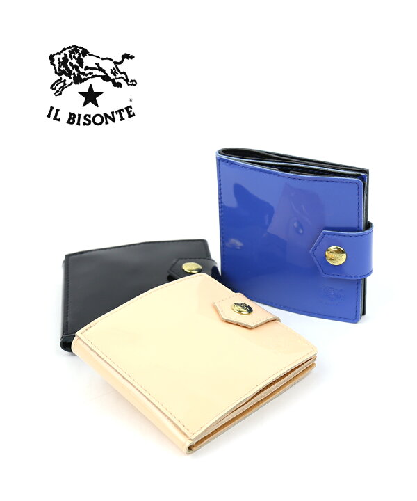 楽天市場】イルビゾンテ 財布 二つ折り 正規品 IL BISONTE パテント 