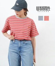 【30%OFF】ユニバーサルオーバーオール UNIVERSAL OVERALL ボーダー ポケットTシャツ カットソー プルオーバー RETRO BORDER TEE レトロボーダーT・U2313232-F-4592301(メール便可能商品)[M便 5/5](メンズ)(レディース)(クーポン対象外)