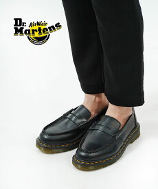 【LINEクーポン有】ドクターマーチン Dr.Martens ローファー レザーシューズ スリッポン コインローファー 靴 レディース イエローステッチ カジュアル おしゃれ・PENTON-0242302(レディース)