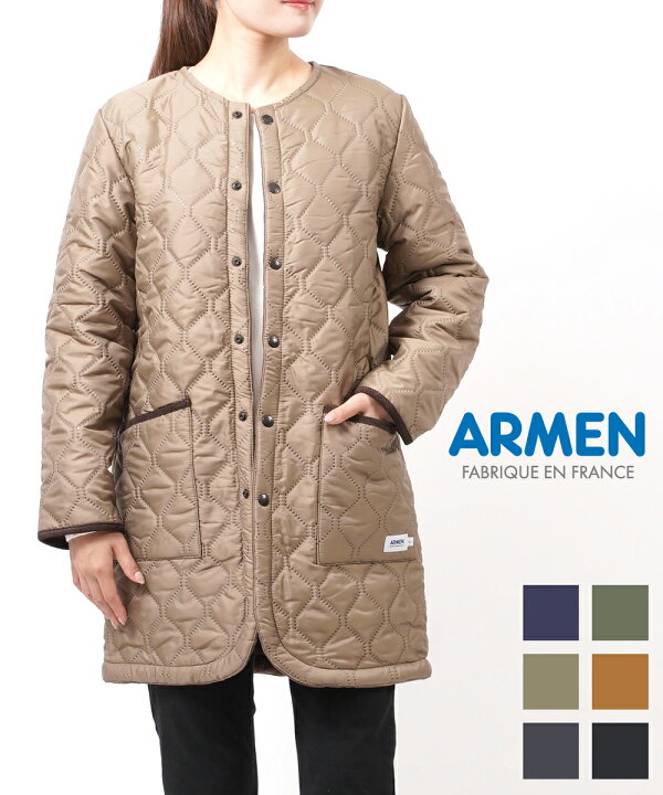 楽天市場】アーメン ARMEN コート ジャケット ノーカラコート  