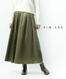 【LINEクーポン有】リムアーク RIM.ARK ウエストリブ ロングスカート フレアスカート MA-1 SK・460EAS31-0600-4202102(レディース)(2F)(last_1)