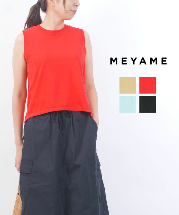 楽天市場】【ポイント10倍】メヤメ MEYAME トップス ノースリーブ 