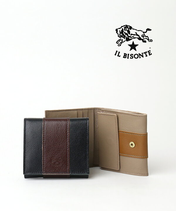 楽天市場】【LINEクーポン有】イルビゾンテ IL BISONTE 財布 二つ折り 
