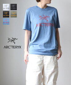 【2024年春夏新作】アークテリクス ARC'TERYX Tシャツ ロゴT カットソー トップス 半袖 ロゴ プリント クルーネック 綿 コットン ゆったり ユニセックス カジュアル アウトドア・ARCWORD-LOGOT-4212401(メール便可能商品)[M便 5/5](メンズ)(レディース)