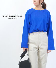 【ポイント2倍】ザ シンゾーン THE SHINZONE カットソー トップス ロンT 長袖 ボートネック シンプル カジュアル 綿 コットン 無地 日本製・22MMSCU01-4432301(メール便可)[M便 5/5](レディース)