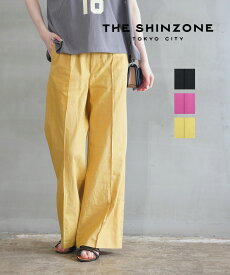 【20%OFF】(LINEクーポン有)ザ シンゾーン THE SHINZONE パンツ コモンパンツ フルレングス スラックス ボトムス センタープレス コットンリネン 綿麻 おしゃれ 綺麗め・22MMSPA07-4432201(レディース)