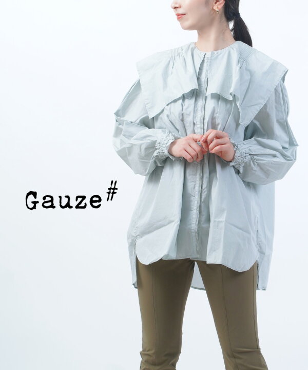 楽天市場】【30%OFF】ガーゼ Gauze# ブラウス 長袖 シャツ トップス 