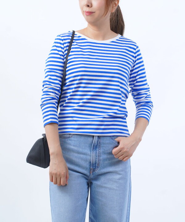 楽天市場】【30%OFF】ルミノア Le minor カットソー ボーダー 長袖 T 