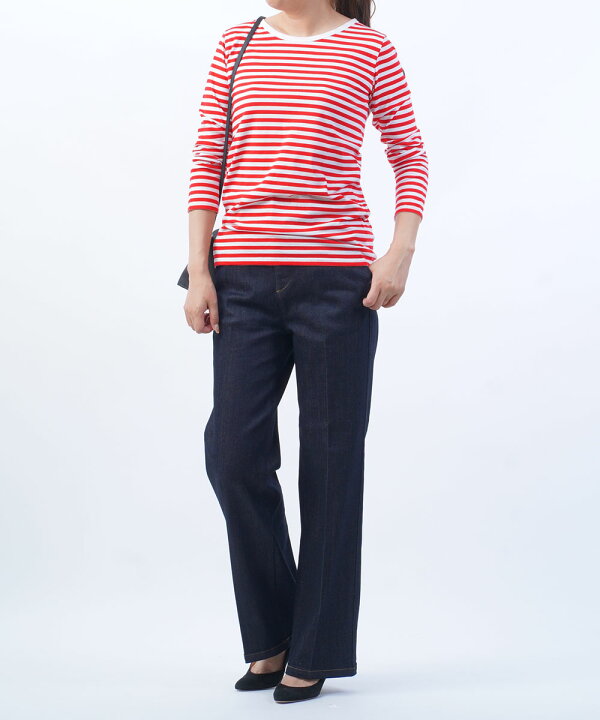 楽天市場】【30%OFF】ルミノア Le minor カットソー ボーダー 長袖 T 