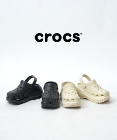 【20%OFF】クロックス crocs サンダル クロッグ サボサンダル 靴 レディース 厚底 黒 ブラック ベージュ 春 夏 コンフォート 人気・207988-0122401(レディース)(A-0)(◎)