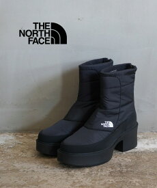 【10%OFF】【LINEクーポン有】ザ ノースフェイス THE NORTH FACE ヌプシ ブーツ ウィンターブーツ スノーブーツ ブラック 防水 撥水 保温 厚底 ヒールアップ・NFW52474-2532502(レディース)(A-0)