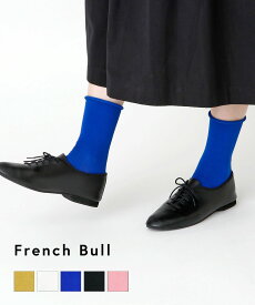 【ポイント2倍】【LINEクーポン有】フレンチブル French Bull 靴下 ソックス くつ下 クルーソックス カラーソックス クルー丈 薄手 無地 シンプル カジュアル・11-25273-1852502(メール便可能商品)[M便 1/5](レディース)