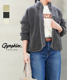 【ポイント2倍】【LINEクーポン有】【2025年秋冬新作】ジムフレックス Gymphlex ジャケット ボア ブルゾン アウター フリース 防寒 暖かい スタンドカラー ジップアップ アウトドア・GY-A0249BOL-0322502(レディース)(JP)