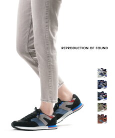(D-2)(リプロダクション オブ ファウンド REPRODUCTION OF FOUND) スエードレザー×ナイロン スニーカー 靴 トレーニングシューズ フレンチトレーナー FRENCH MILITARY TRAINER・1300FS-4612101(レディース)