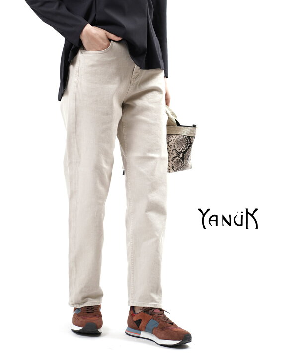 楽天市場】【ポイント2倍】ヤヌーク YANUK コットン混 ハイウエスト 