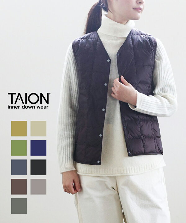 楽天市場】(タイオン TAION) Vネック ボタン ダウンベスト インナーダウンベスト・TAION-W001-4662102(レディース) : etre!par bleu comme bleu 楽天市場】(タイオン TAION) Vネック ボタン ダウンベスト インナーダウンベスト・TAION-W001-4662102(レディース) : etre!par bleu comme bleu