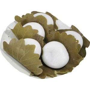 【送料無料】日岡商事【自然解凍】【春季節品】かしわもち(白)250g(5個入)【冷凍】x2個セット