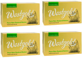あす楽 NZ産 グラスフェッドバター 正規店 250ｇ×4個セット ウエストランド無塩バター 再再販