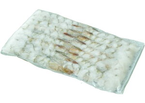 【朝市場直行】エビ 尾付むき伸ばしバナメイ海老(13-15)(入数15尾)ベトナムほか 300g位【冷凍】