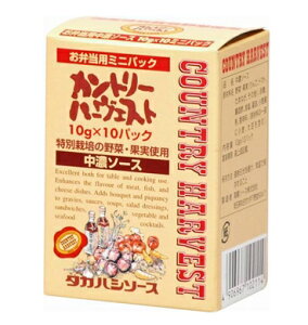 【送料無料】高橋ソース カントリーハーヴェスト 中濃ソースミニパック(お弁当用)100g(10g×10包) x2個セット 恒食