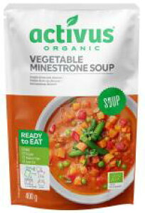 【送料無料】activus オーガニックミネストローネ 400gx2個セット むそう