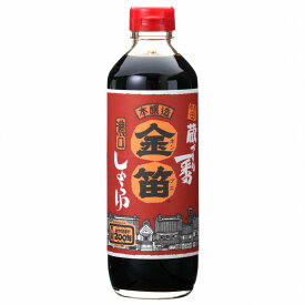 【送料無料】創健社　笛木醤油　金笛醤油（濃口） 600ml　x2個セット