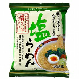 創健社　塩らーめん　102g（麺90g、スープ12g）x10個セット