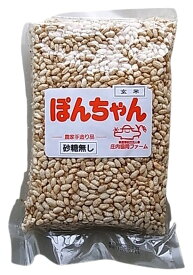 【送料無料（メール便）】庄内協同ファーム　ポン玄米（砂糖なし）100gx2 セット