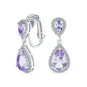 Bling Jewelry x_[ eBAhbv CZ n[ v hbv Xe[gg VfA Nbv sAX Simulated Amethyst Cubic Zirconia Silver Plated Brass