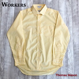 【ワーカーズ】 モディファイド ワイド スプレッド シャツ トーマス メイソン WORKERS Modified Wide Spread Shirt Thomas Mason アイビー ポプリン