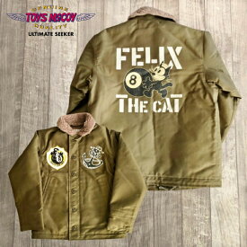 【トイズマッコイ】 N-1 デッキ ジャケット フェリックス ザ キャット ”8 ボール” DECK JACKET FELIX THE CAT 8 BALL アメリカ 海軍 ラッキー キャット