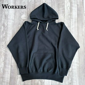 【ワーカーズ】 前V トリコ タグ パーカ フェード ブラック WORKERS Mae-V, Trico Tag Parka, Fade Black リバースウィーブ スウェット