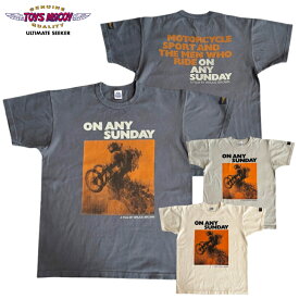 【トイズマッコイ】 オン エニー サンデー TEE ”ON ANY SUNDAY” TOYS McCOY 栄光のライダー スティーブ マックィーン ハーヴィー マッシュマン