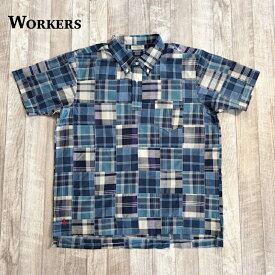 【ワーカーズ】 ボタンダウン ポロ パッチワーク マドラス WORKERS BD Polo, Patchwork Madras インドマドラス アイビー トラッド