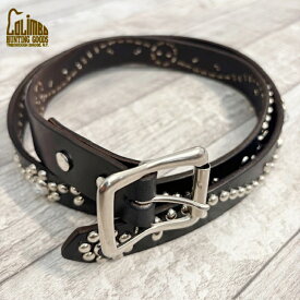 【コリンボ】 ジュエル スタッズ レザー ベルト フラワー パターン COLIMBO JEWEL STUDDED LEATHER BELT 27mm"Flower Pattern" スタッズ ベルト