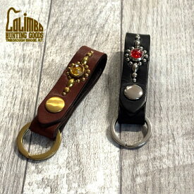 【コリンボ】 ジュエル スタッズ レザー キー リング ヘリオス パターン COLIMBO JEWEL STUDDED LEATHER KEY RING "Helios Pattern" アメリカ USA