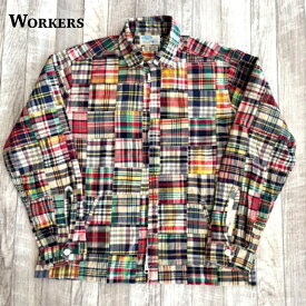 【ワーカーズ】 スイング トップ パッチワーク マドラス WORKERS Swing Top, Patchwork Madras