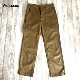 【ワーカーズ】 オフィサー トラウザーズ レギュラー フィット USMC カーキ 10オンス チノ WORKERS Officer Trousers, Regular Fit, USMC Khaki, 10 oz Chino 海兵隊