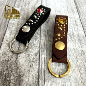 �y�R�����{�z �W���G�� �X�^�b�Y ���U�[ �L�[ �����O �t�����[ �p�^�[�� COLIMBO JEWEL STUDDED LEATHER KEY RING Flower Pattern �A�����J USA