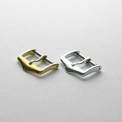 時計バンドベルト留め金具鏡面仕上げ【尾錠】8mm10mm12mm14mm16mm18mm銀