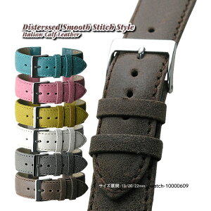 yzDisterssed Smooth Italian Calf leather and Stainless Mirror Silver Buckle / rv xg oh Xgbv C^AJ[tU[ ^ _[WH Be[WH uE O[ A