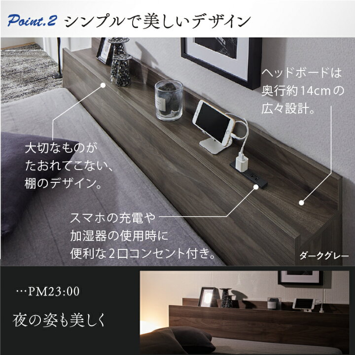 楽天市場】ベッド ローベッド フロアベッド マットレス付き ベット 