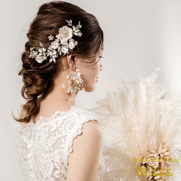 人気提案 新品 ピンクゴールドヘッドドレス ウェディング 髪飾りブライダル結婚式