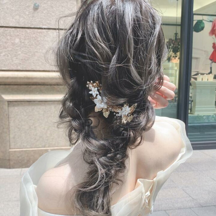 ゴールド ヘッドドレス フラワー ブライダル ヘアアクセサリー ボンネ 激安価格と即納で通信販売
