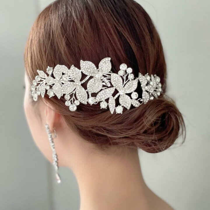 楽天市場】ウェディング ヘッドドレス【ケース付き】【キラキラ 
