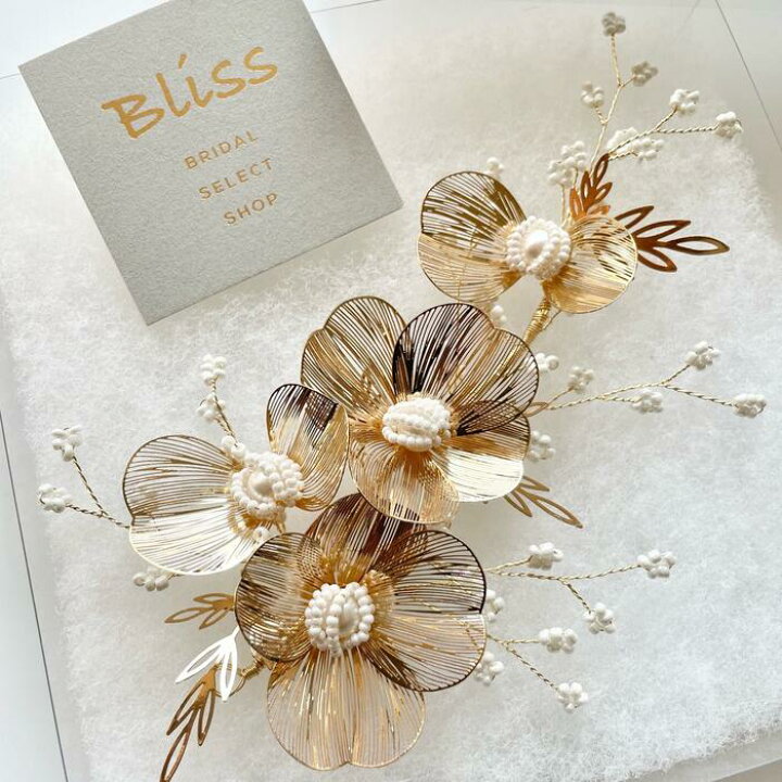 楽天市場】ウェディング ヘッドドレス【ケース付き】 【 フラワー 