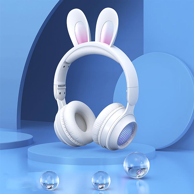 楽天市場】うさぎの耳 Bluetooth 5.0 ヘッドセット 兎耳 ヘッドホン