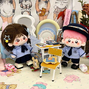 人形の服 ぬいぐるみ用 10cm 20cm 綿人形の服 男の子 女の子 ワイシャツ 半ズボン パンツ スカートリボン 3点セット セーラー服 学院服制服 ユニフォーム 人形ベビー服 可愛い 着せ替えミニ洋