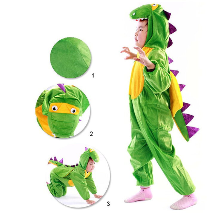 楽天市場】ハロウィン 衣装 子供 恐竜 キッズ 動物服 グリーン 